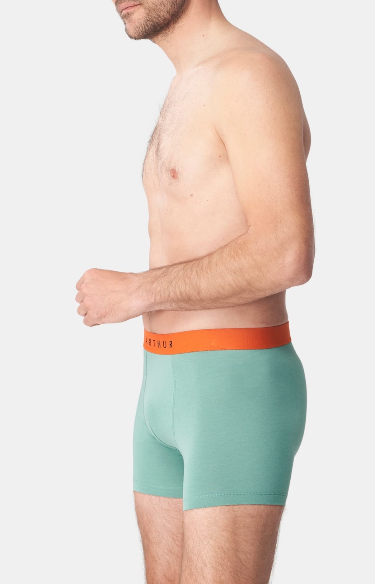 Boxer Homme Coton Homme Vert 4