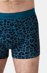 Boxers homme Léopard PETROLE 2