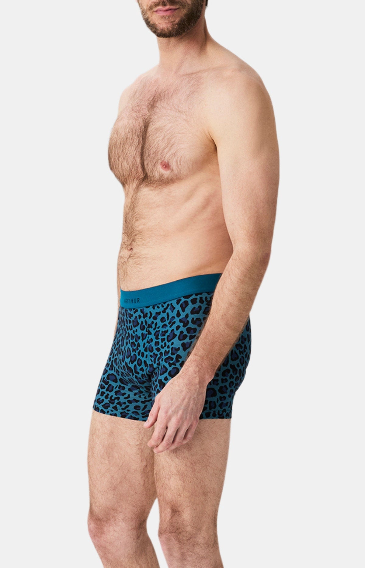 Boxers homme Léopard PETROLE 5