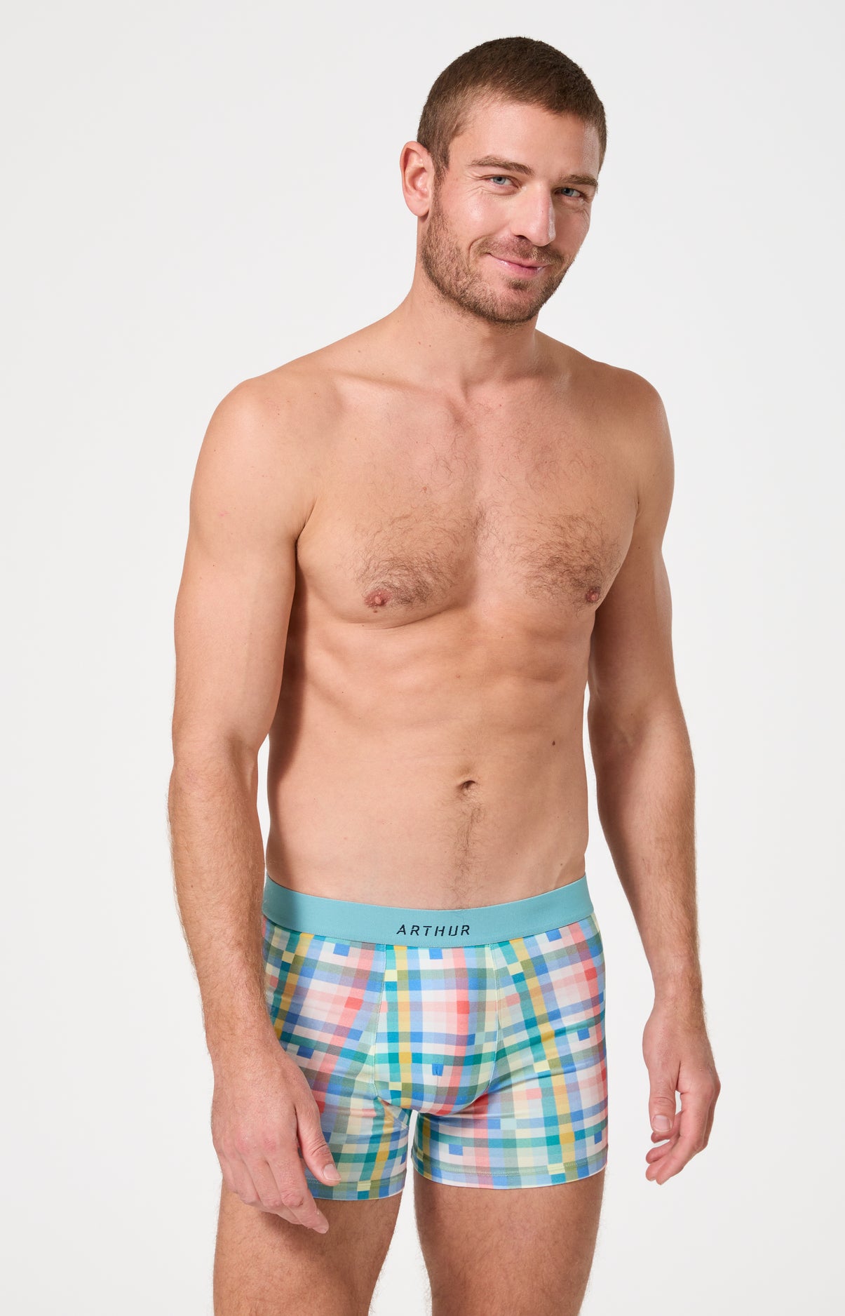 Boxer homme Mosaïque Imprimé carreaux multicolores 4