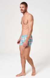 Boxer homme Mosaïque Imprimé carreaux multicolores 5