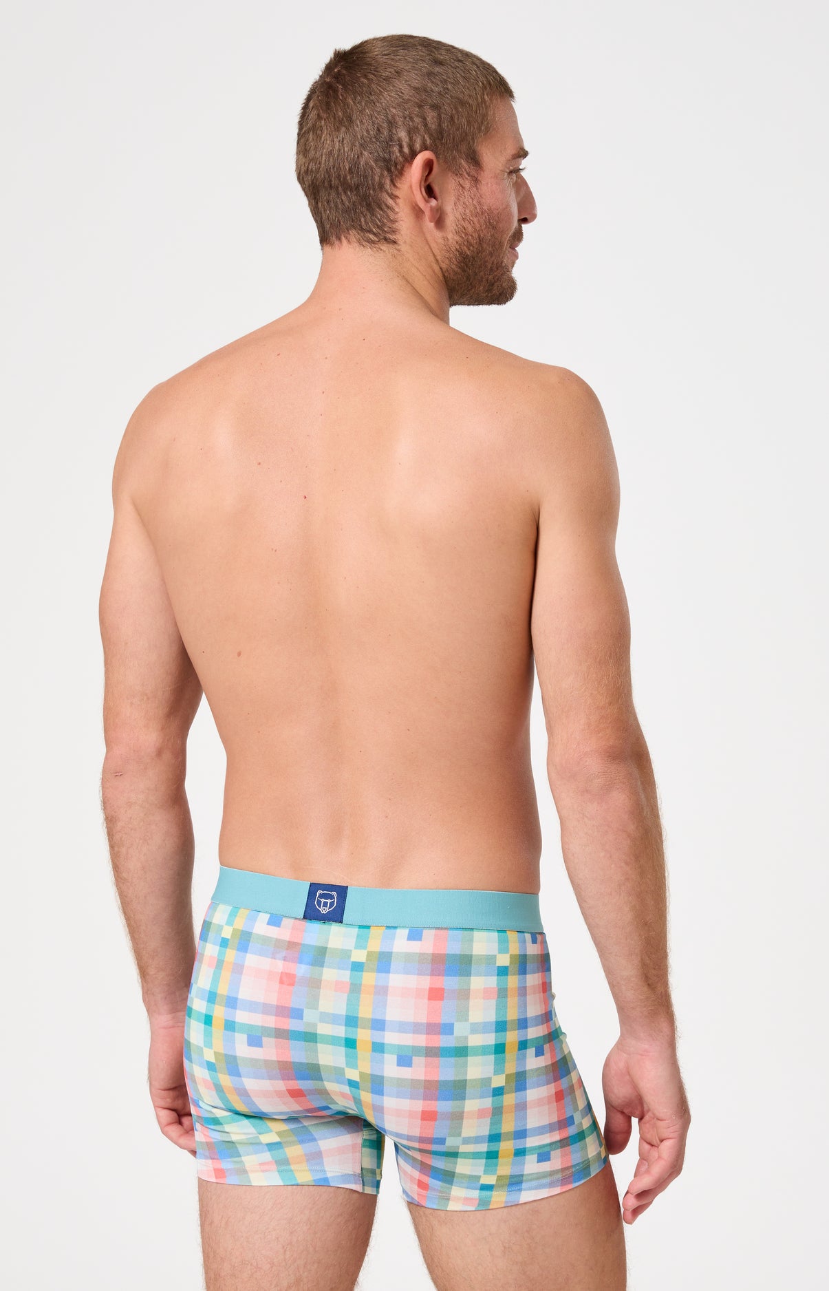 Boxer homme Mosaïque Imprimé carreaux multicolores 6