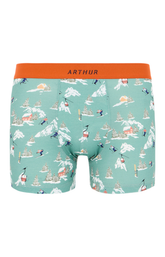 Boxers homme Noël en altitude VERT 3