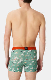 Boxers homme Noël en altitude VERT 6