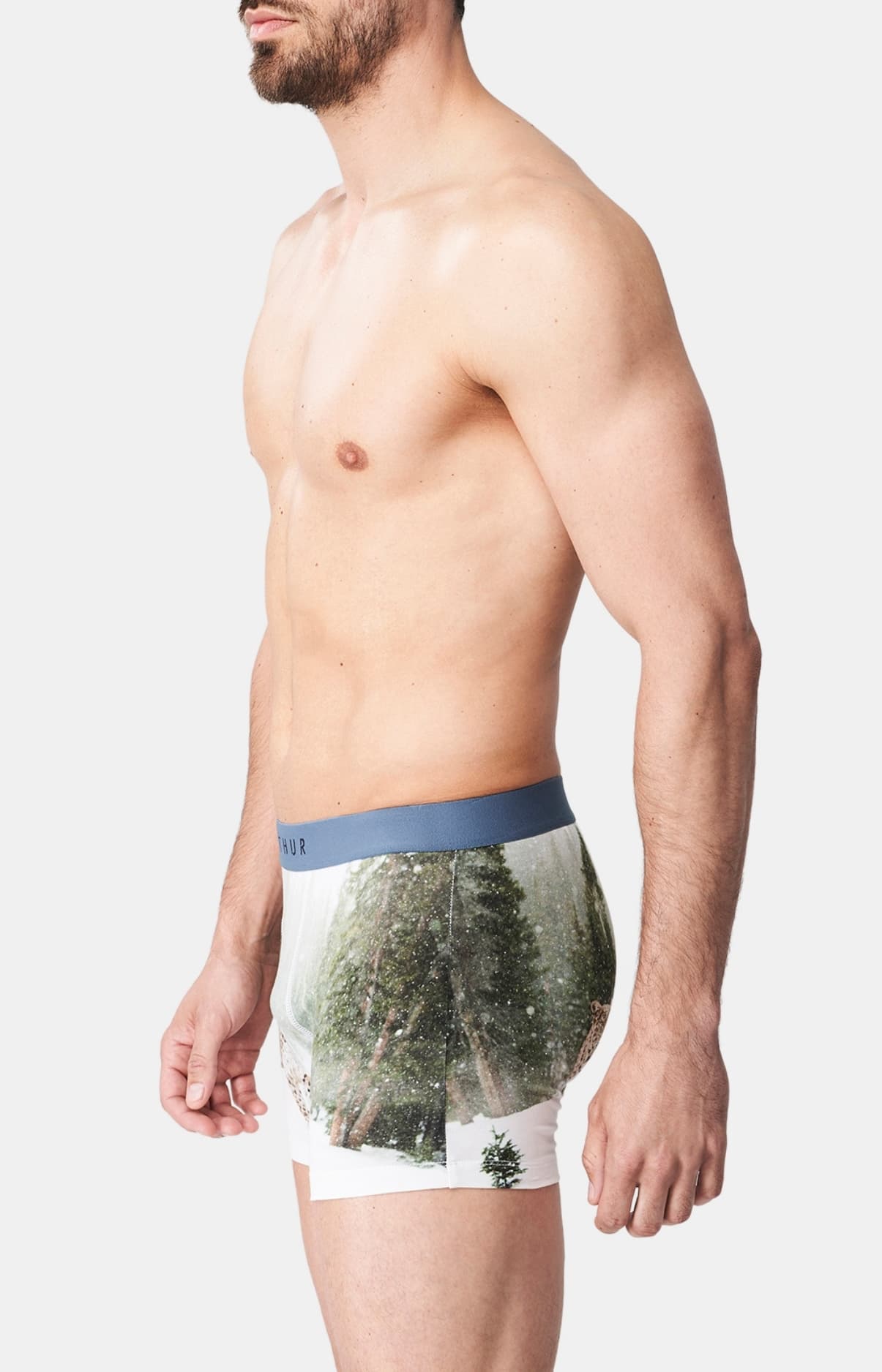 Boxer panthère des neiges Blanc 4