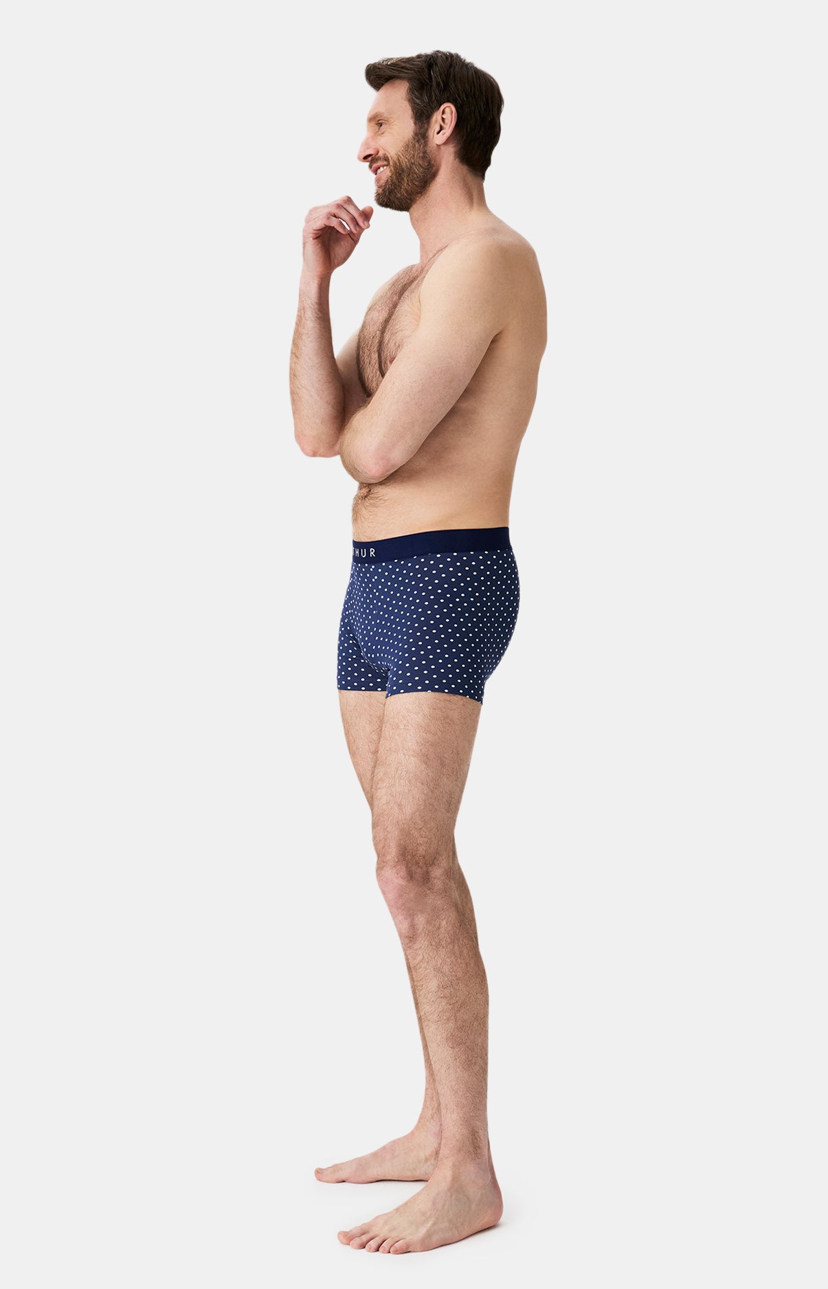 Boxers homme Petit Pois MARINE 5