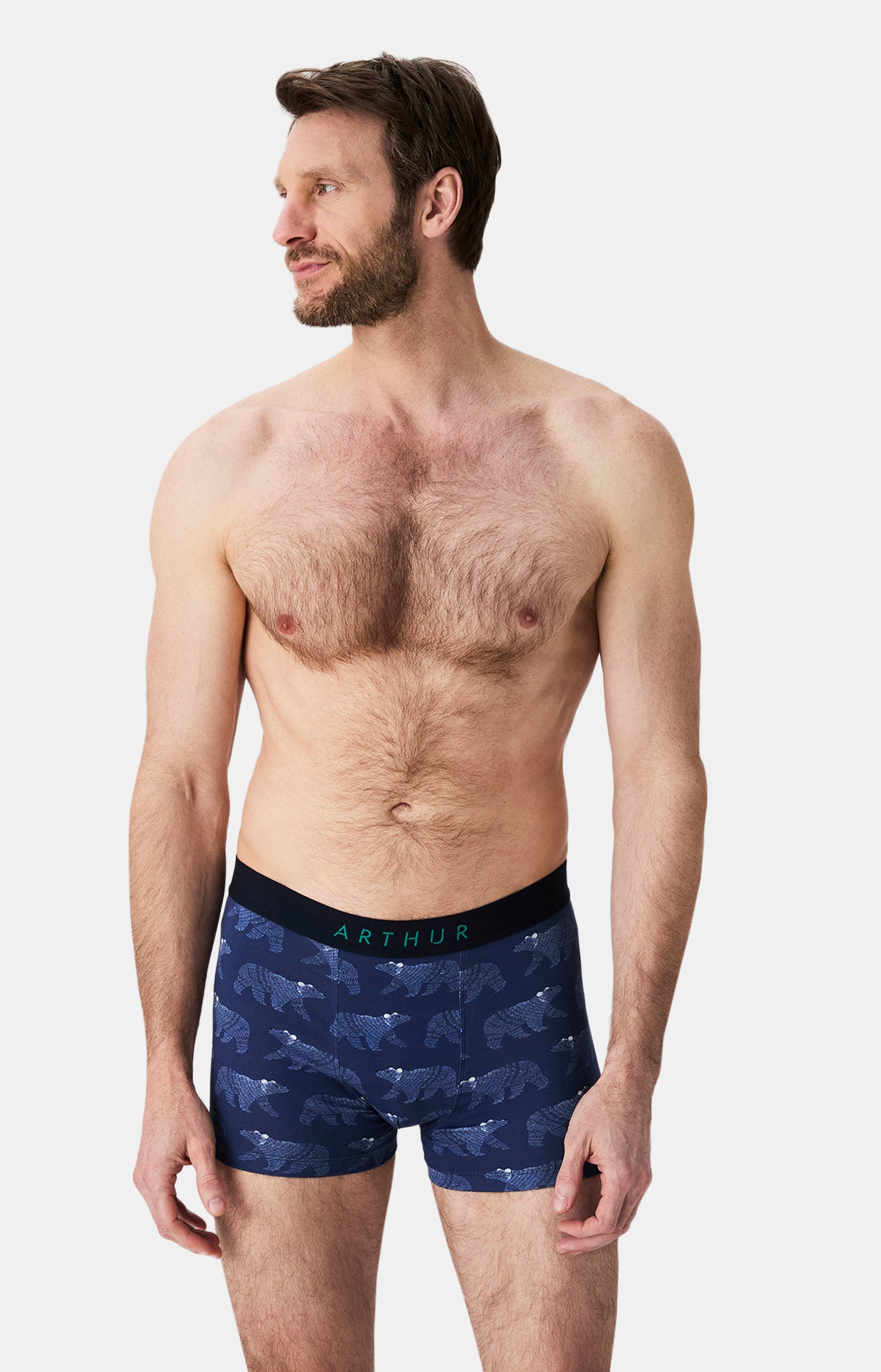 Boxers homme Nuit Polaire MARINE 4