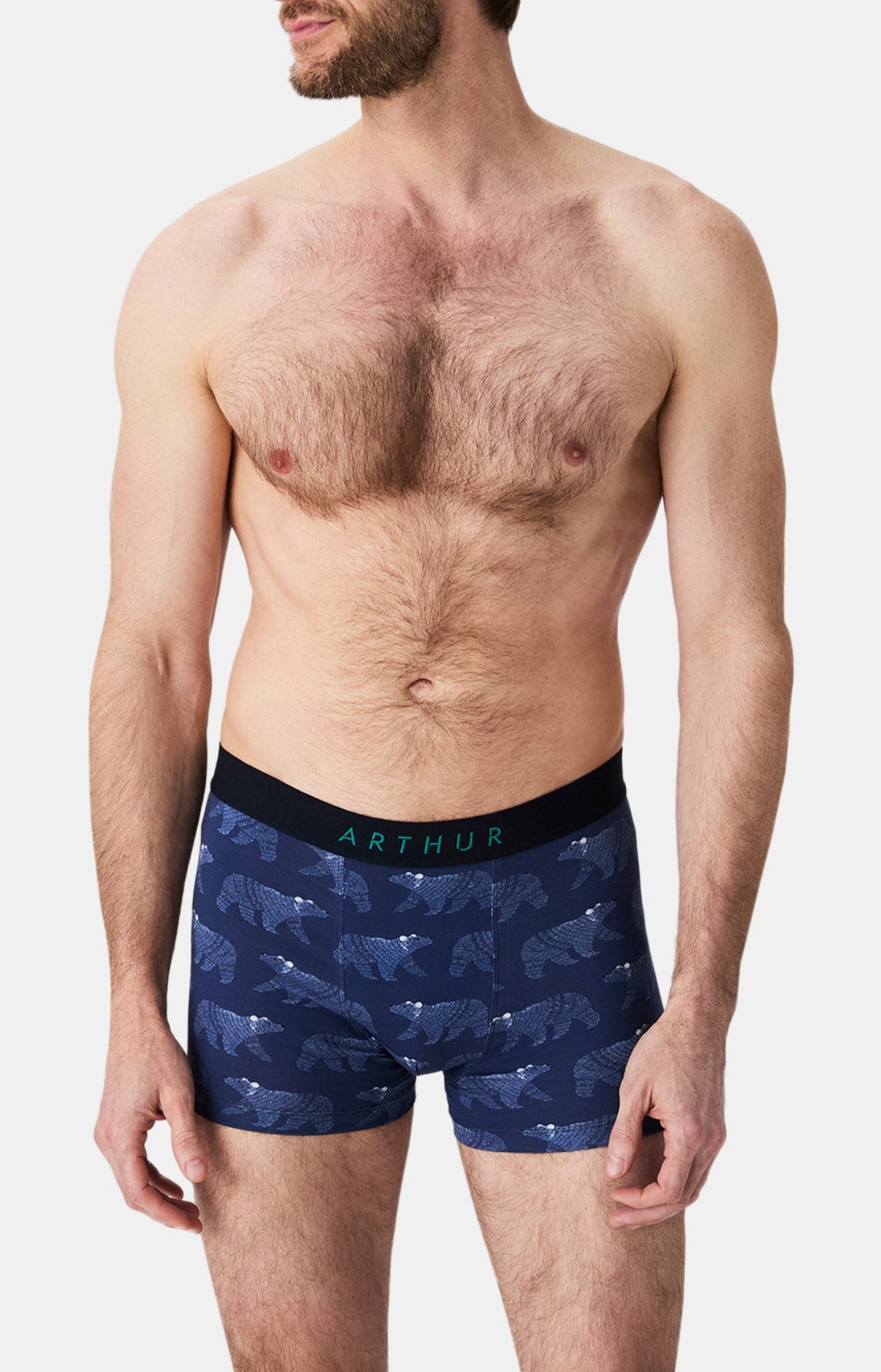 Boxers homme Nuit Polaire MARINE 4