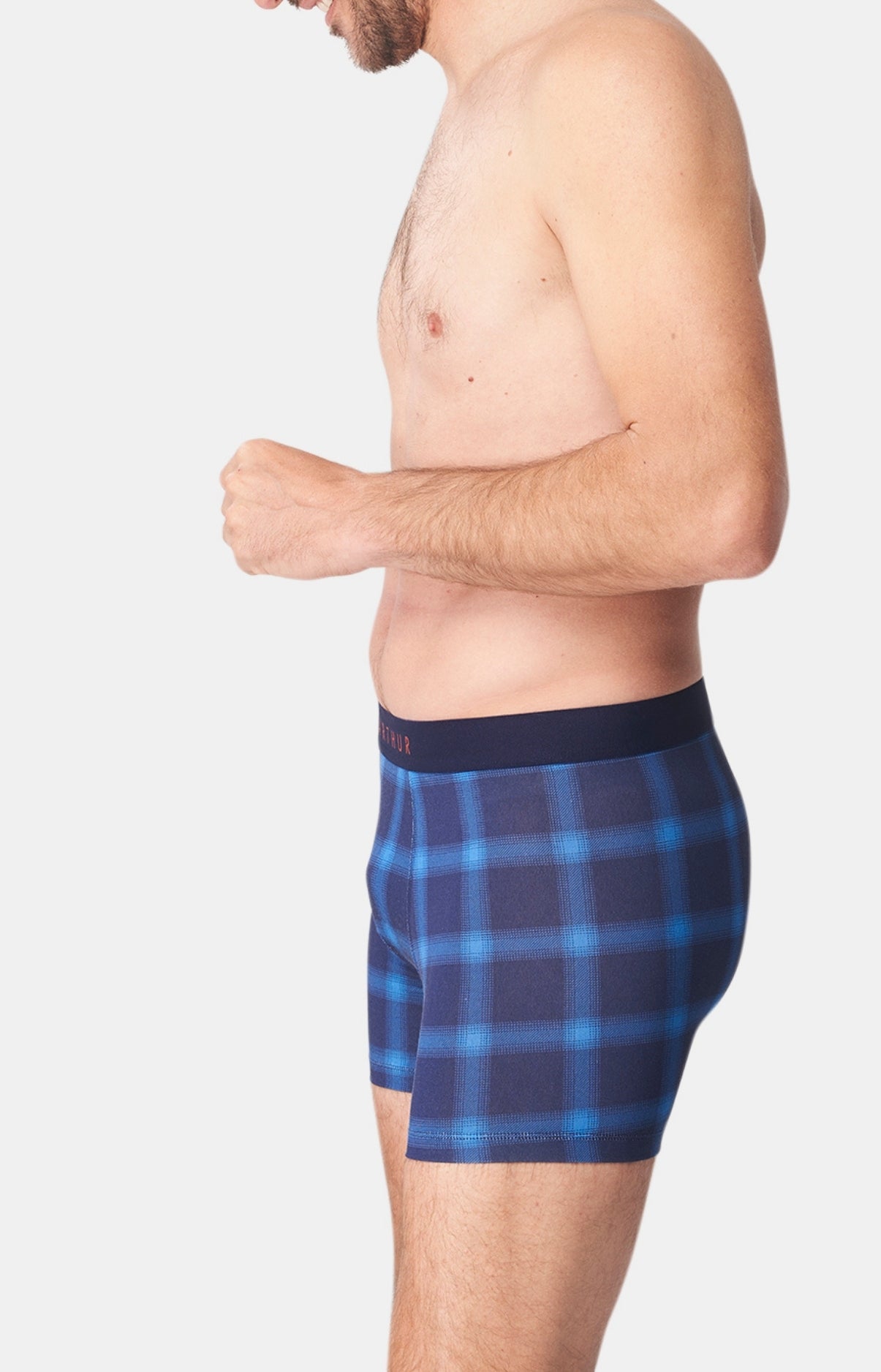 Boxer Homme Carreaux Homme Marine 4