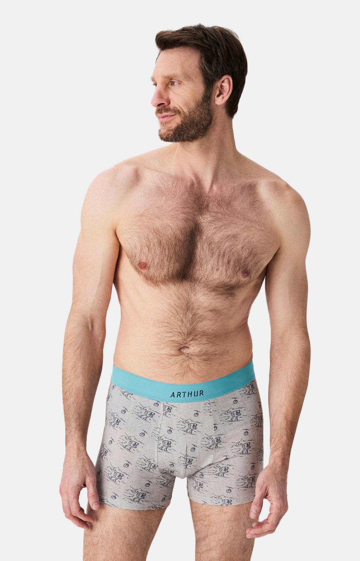 Boxers homme Tout schuss GRIS 4