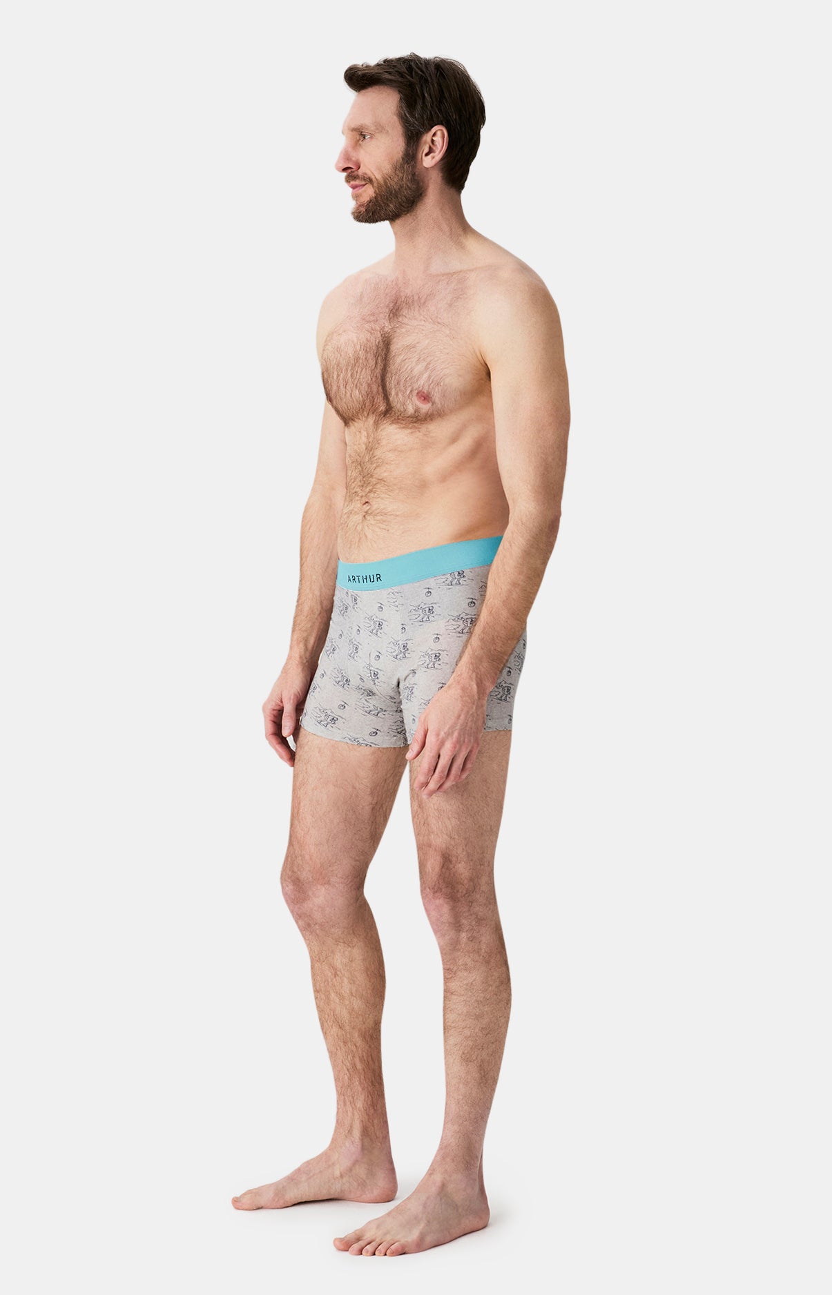 Boxers homme Tout schuss GRIS 5