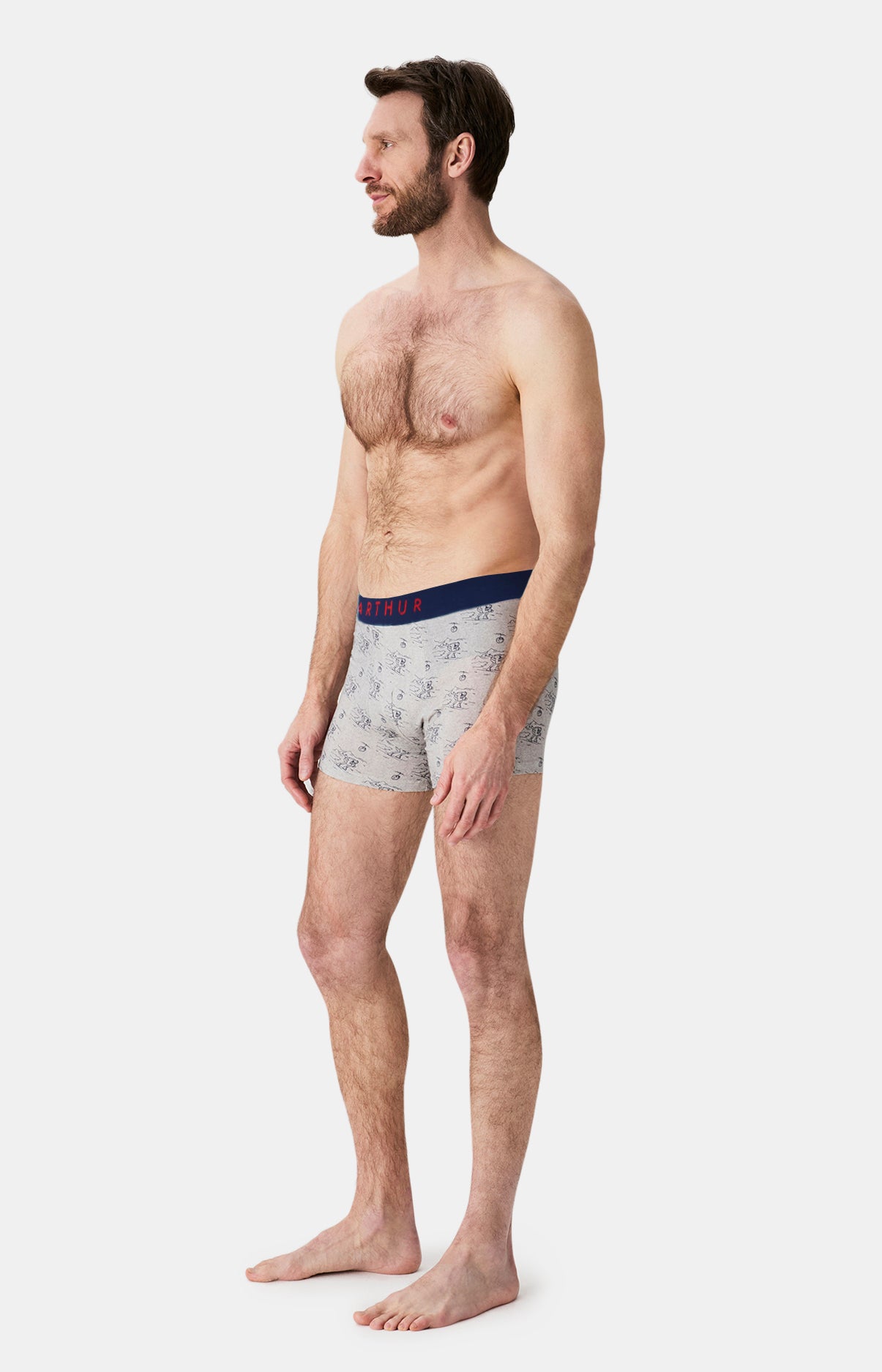 Boxers homme Tout schuss GRIS 5