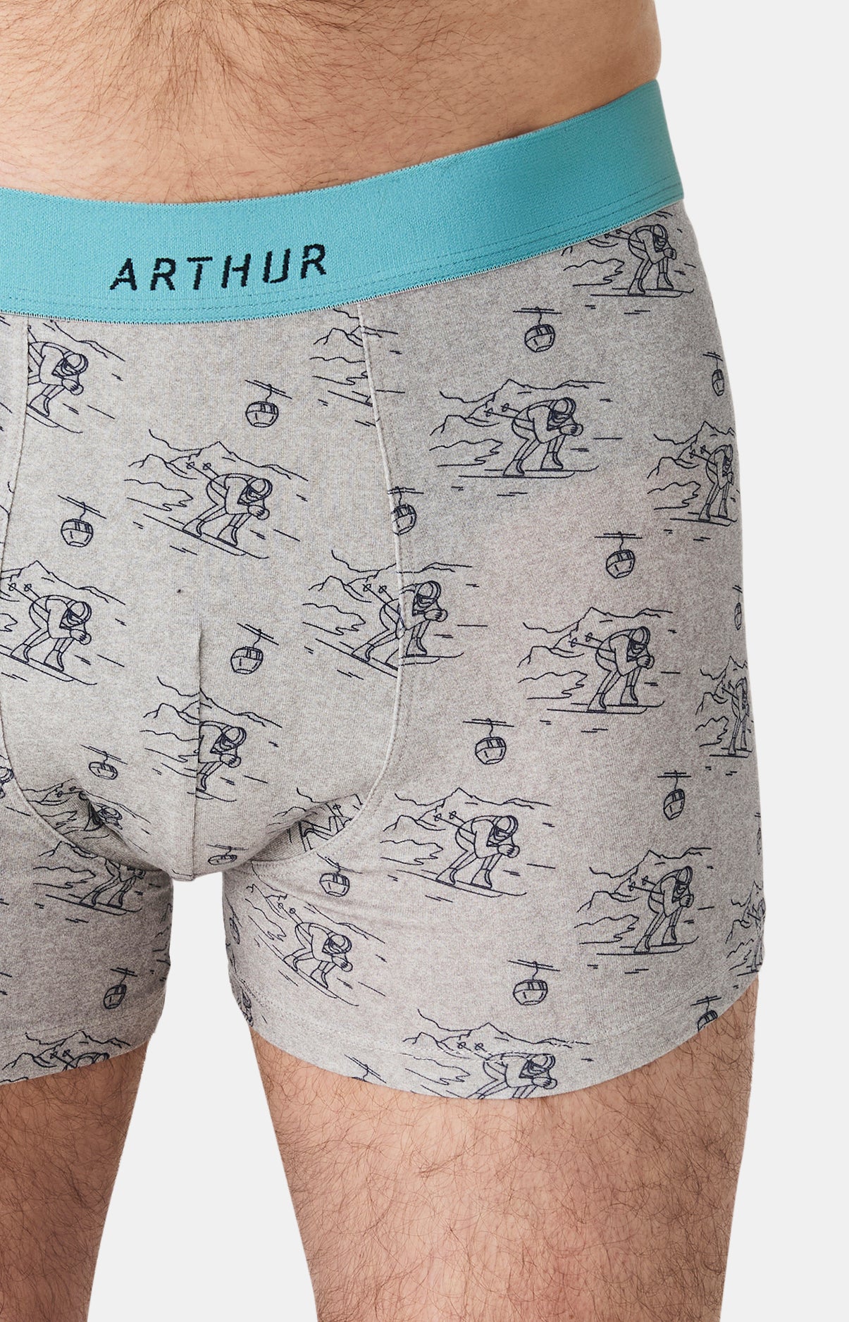 Boxers homme Tout schuss GRIS 2