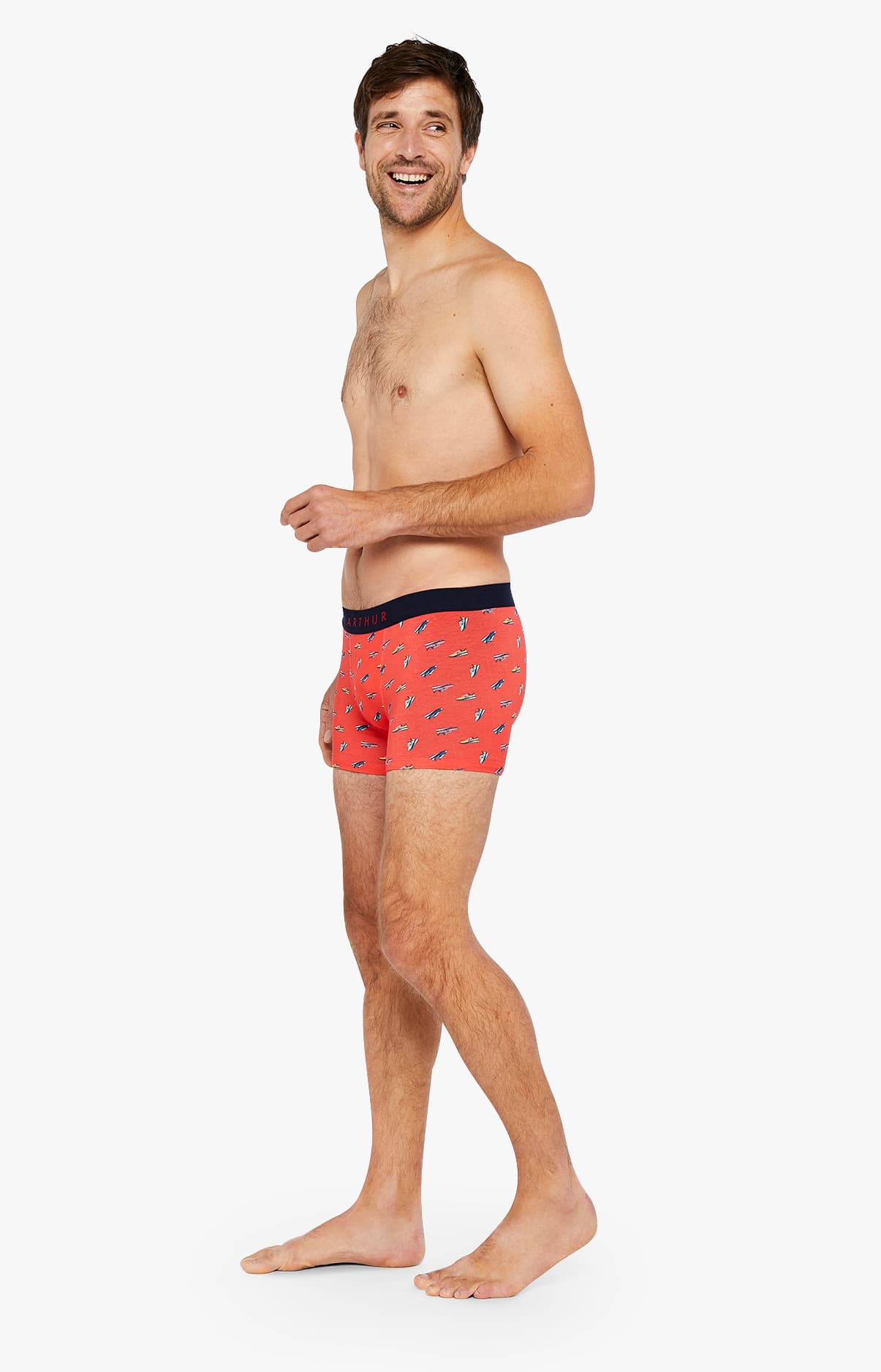 Boxer Homme Sneakers Rouge 4