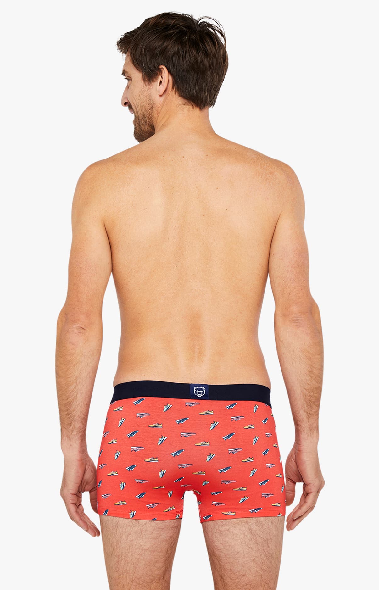 Boxer Homme Sneakers Rouge 5