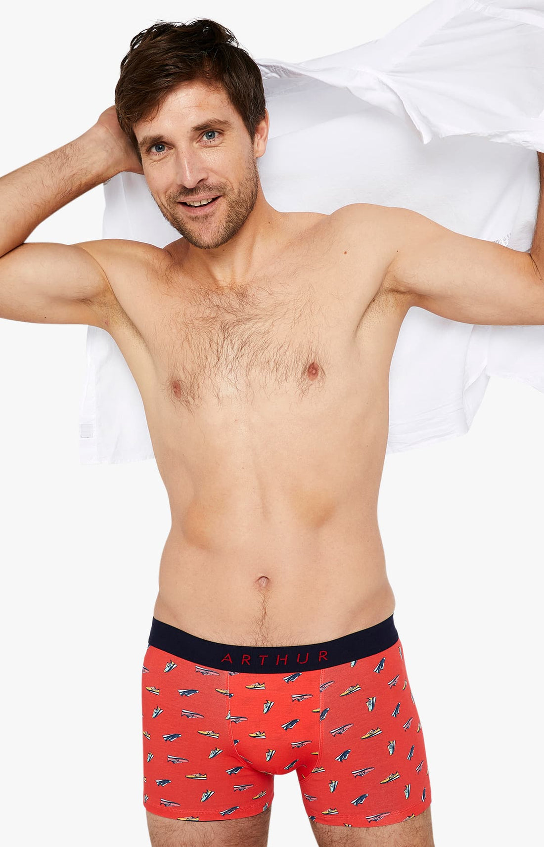 Boxer Homme Sneakers Rouge 2