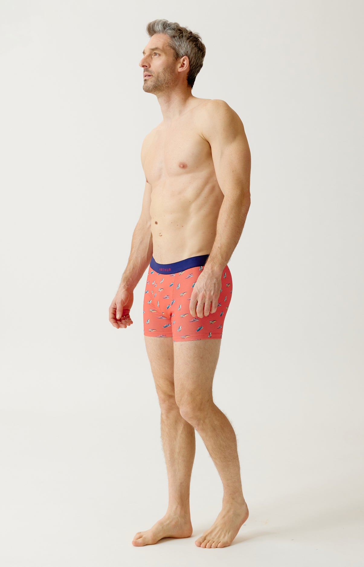 Boxer Homme Sneakers Rouge 4