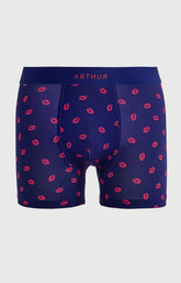 Boxer homme Kiss Imprimé bisous rouge à lèvre 3