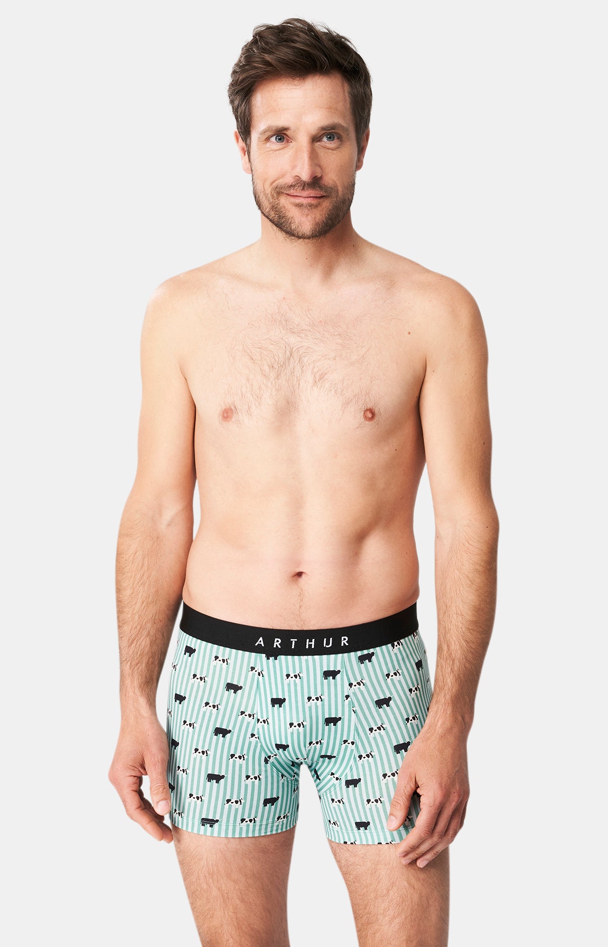 Boxer Homme Meeuuh Homme Vert 1