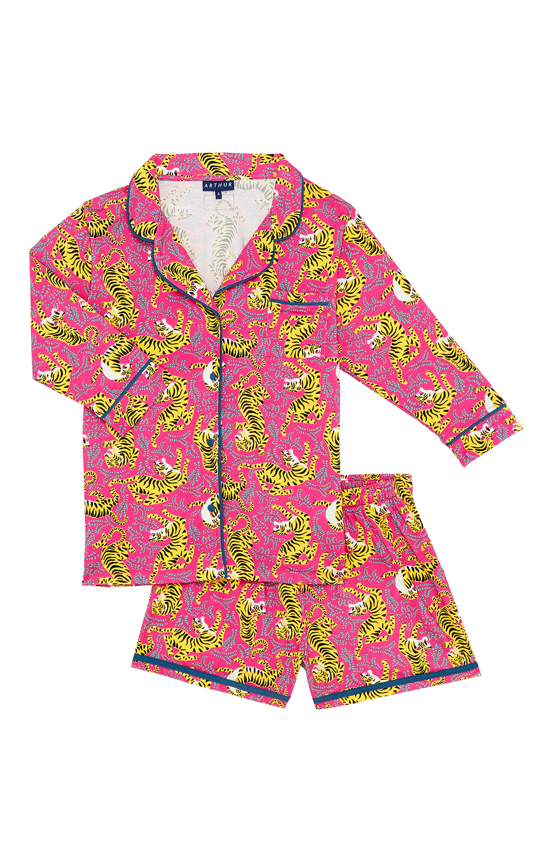 Pyjama court boutonné - Tigre 3