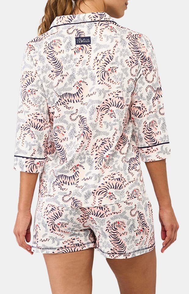 Pyjama court boutonné - Tigre