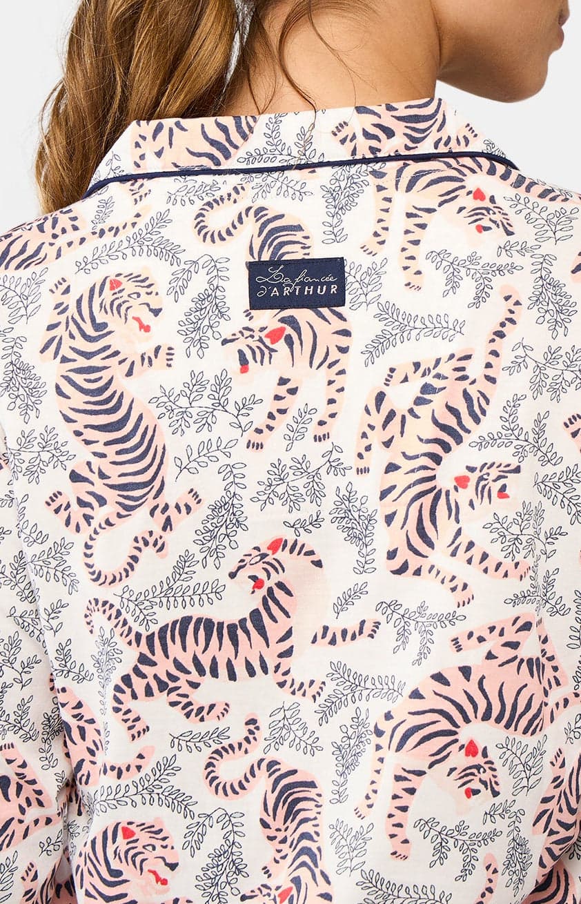 Pyjama court boutonné - Tigre