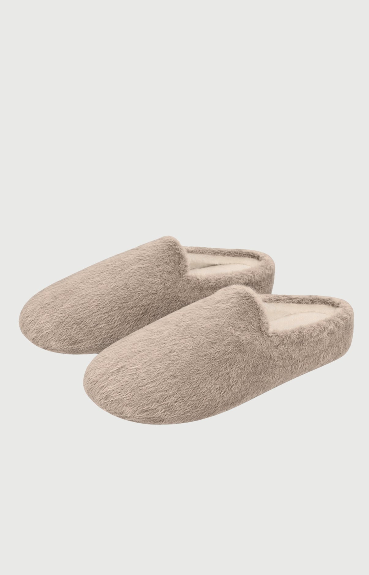 Chaussons Femme fausse fourrure beige Curlie 2