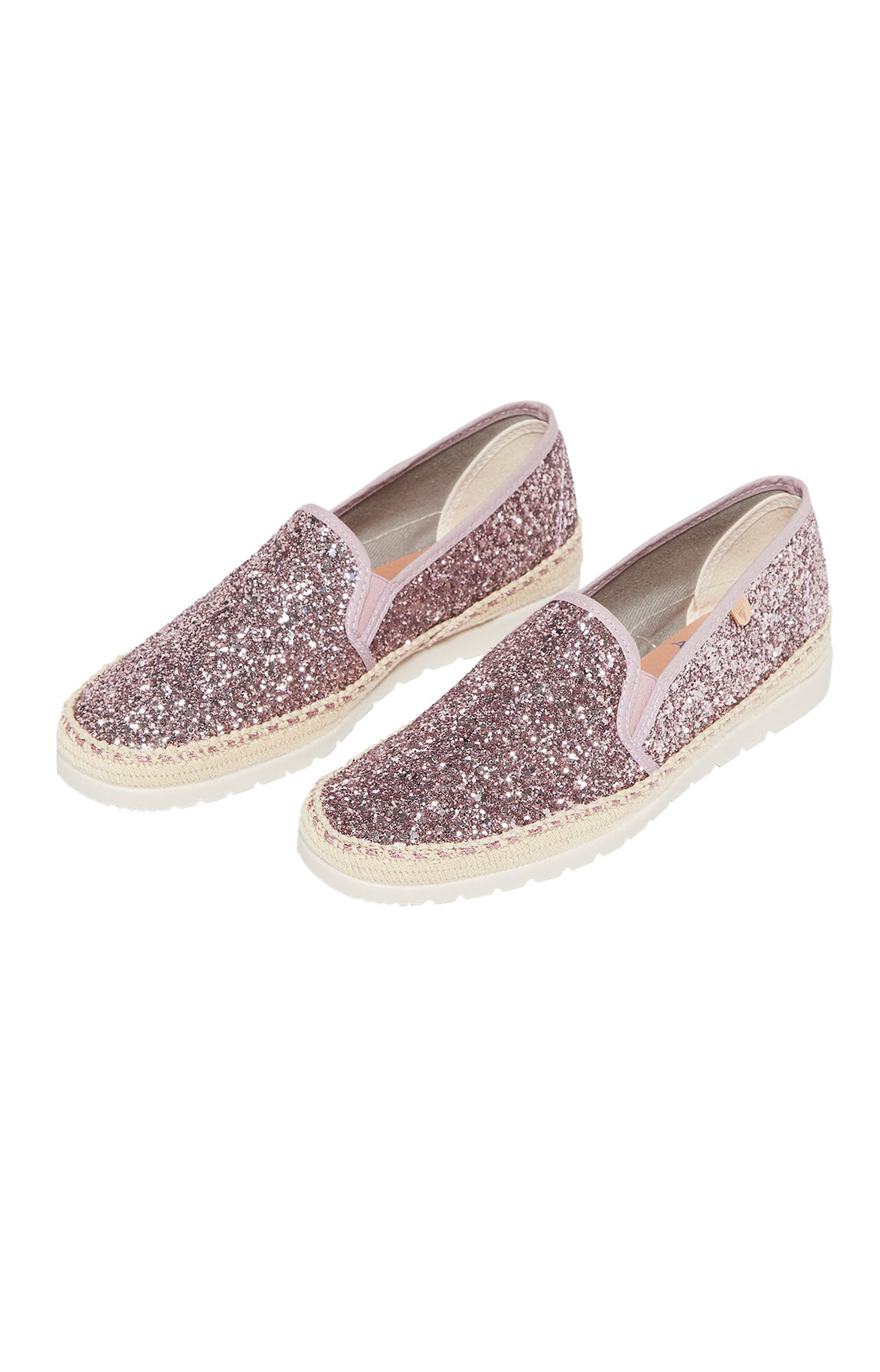 Espadrilles Femme Glitter Rose 1