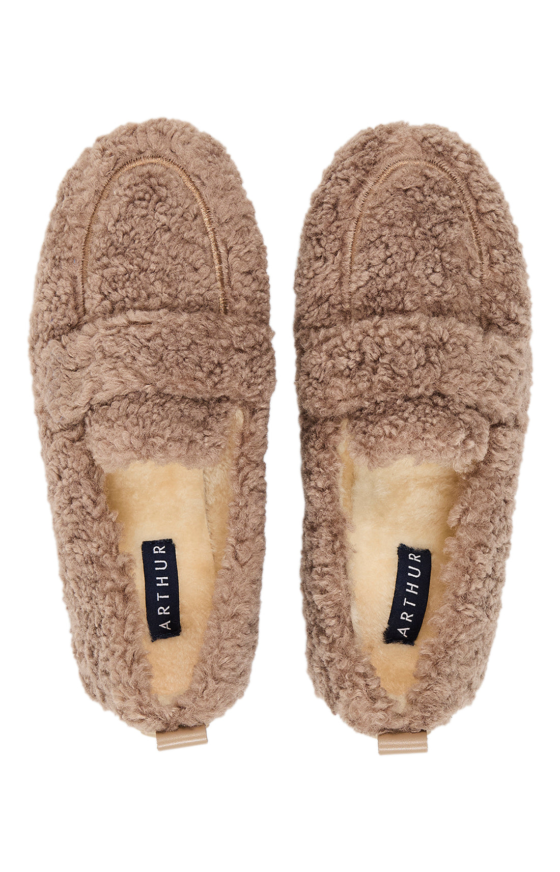 Chaussons Femme Sherpa Noisette NOISETTE 2