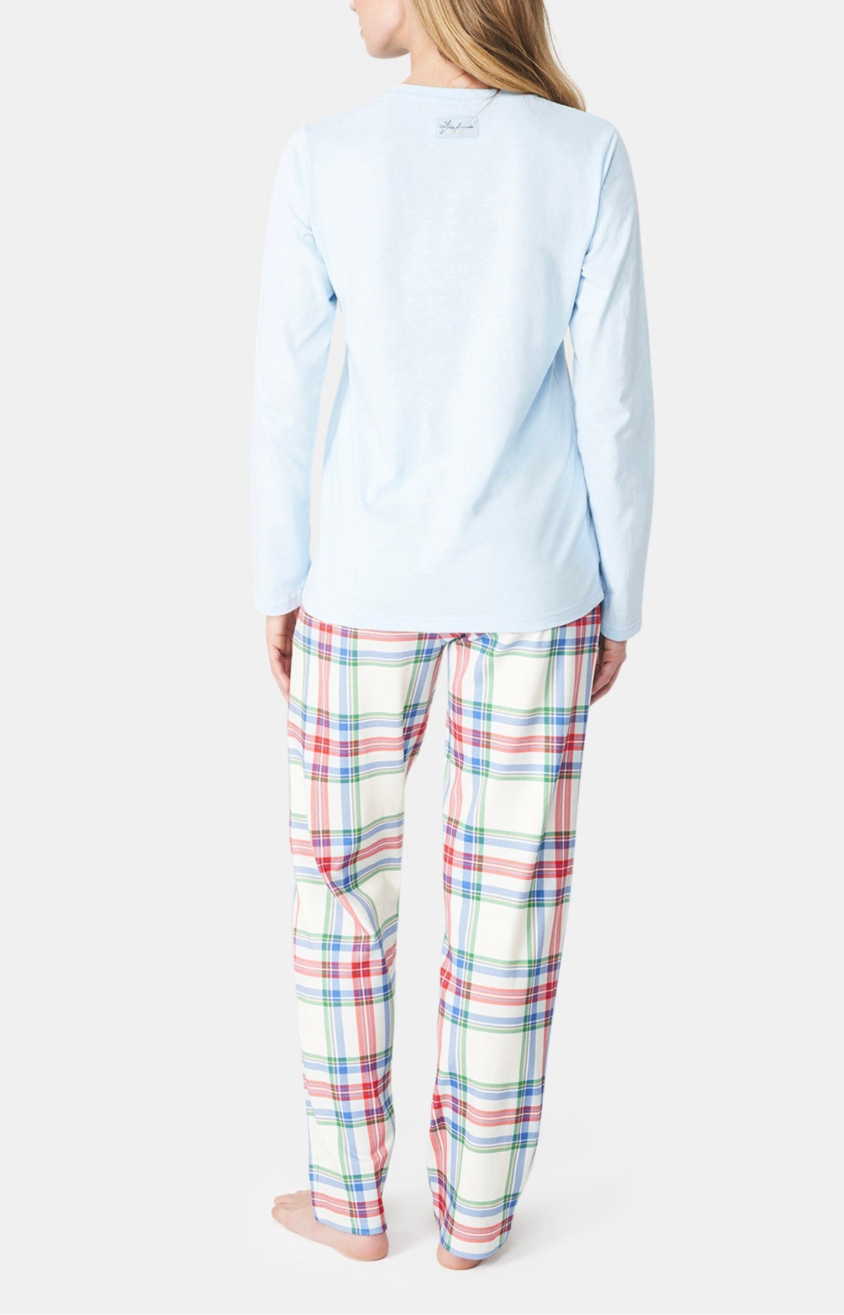 Pyjama long Femme Thé lit ski Blanc et Ivoire 5