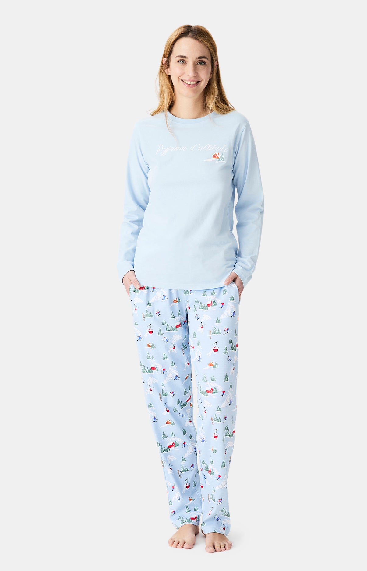 Pyjamas Femme Noël en altitude CIEL 1