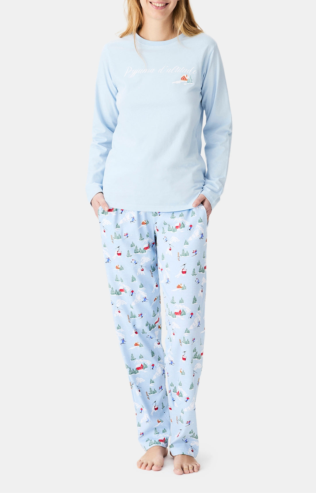 Pyjamas Femme Noël en altitude CIEL 1