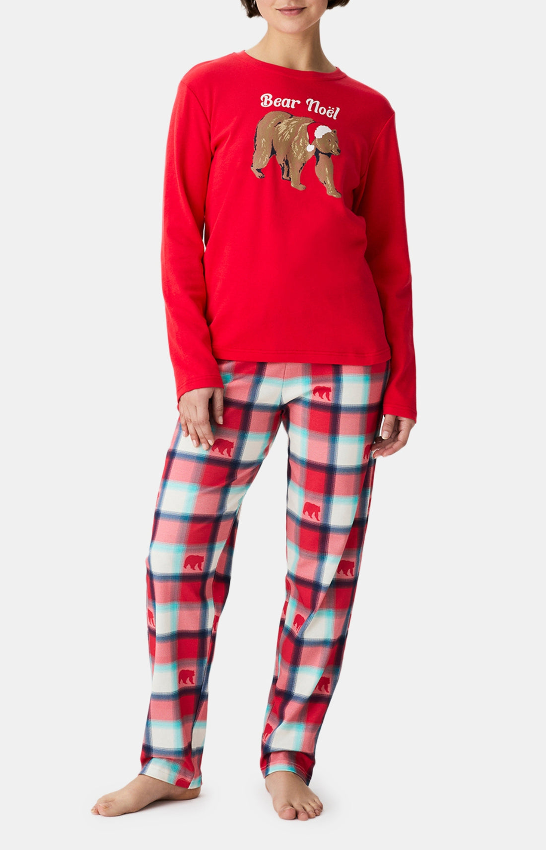 Pyjamas Femme Bear Noël ROUGE 1