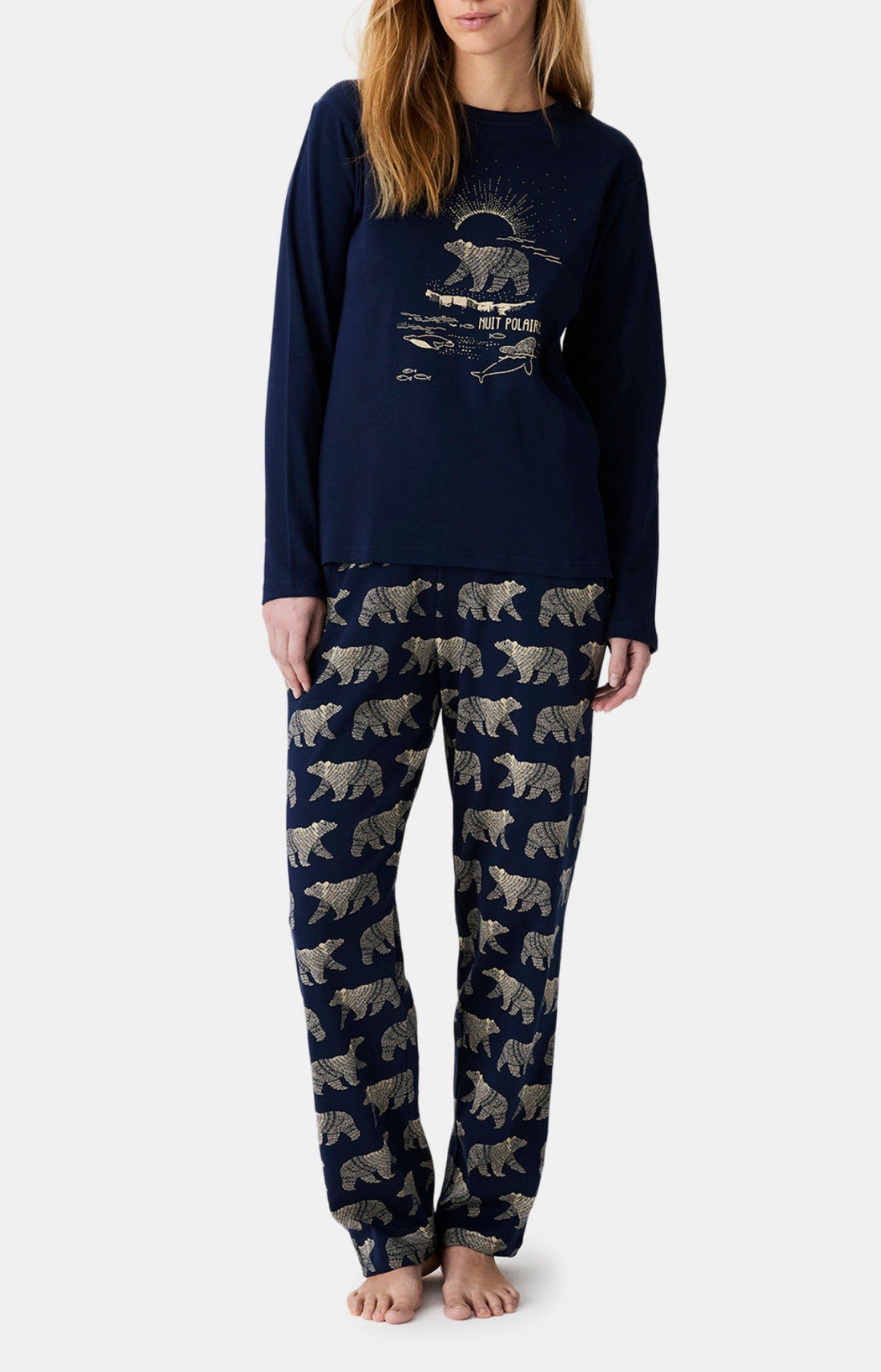 Pyjamas Femme Nuit Polaire MARINE 1