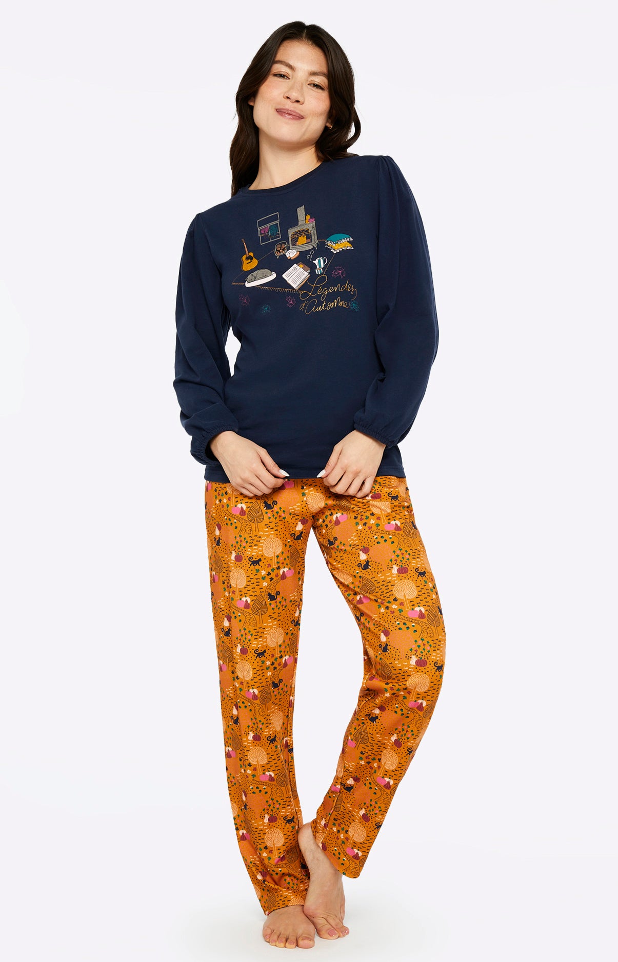 Pumpkin discount pajamas womens