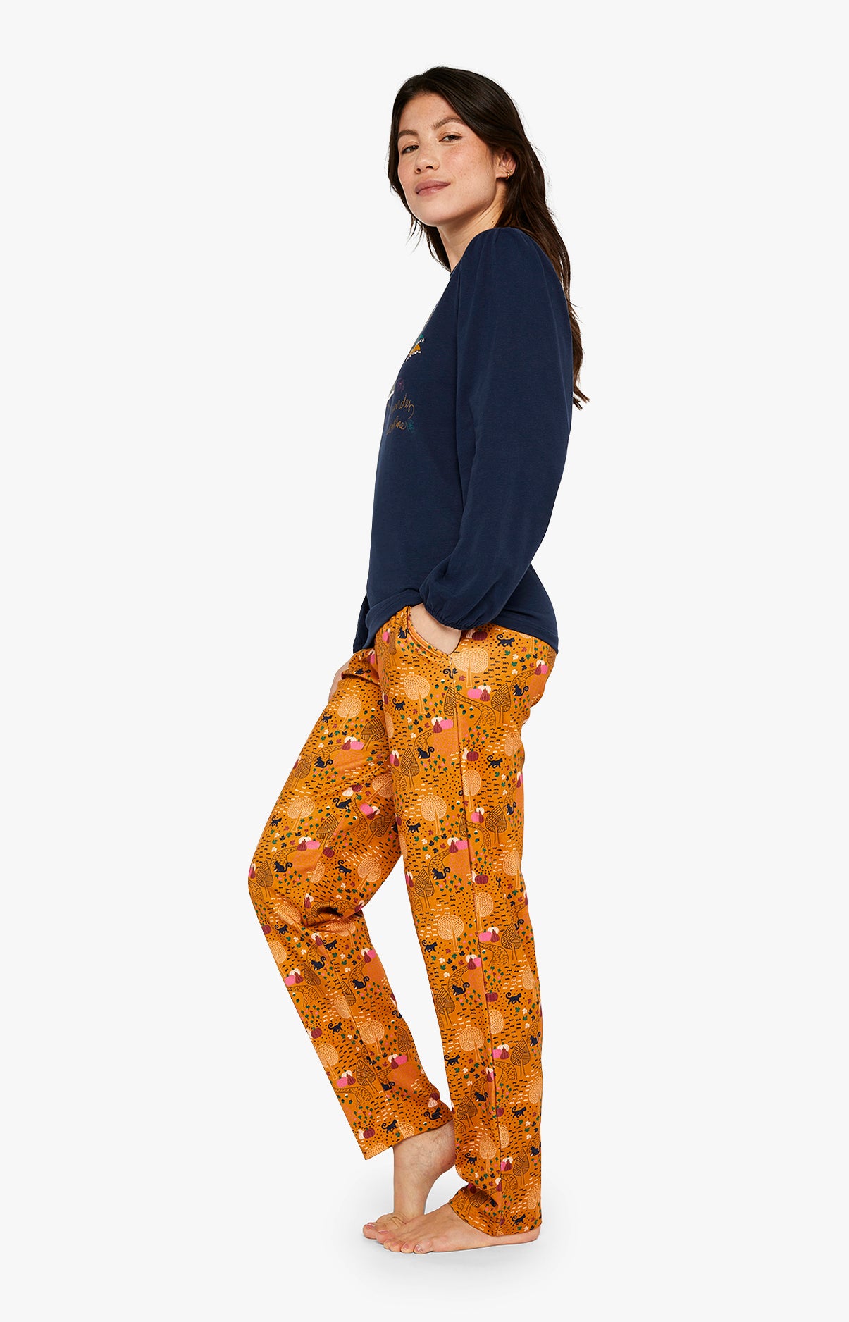 Pumpkin pajamas womens hot sale