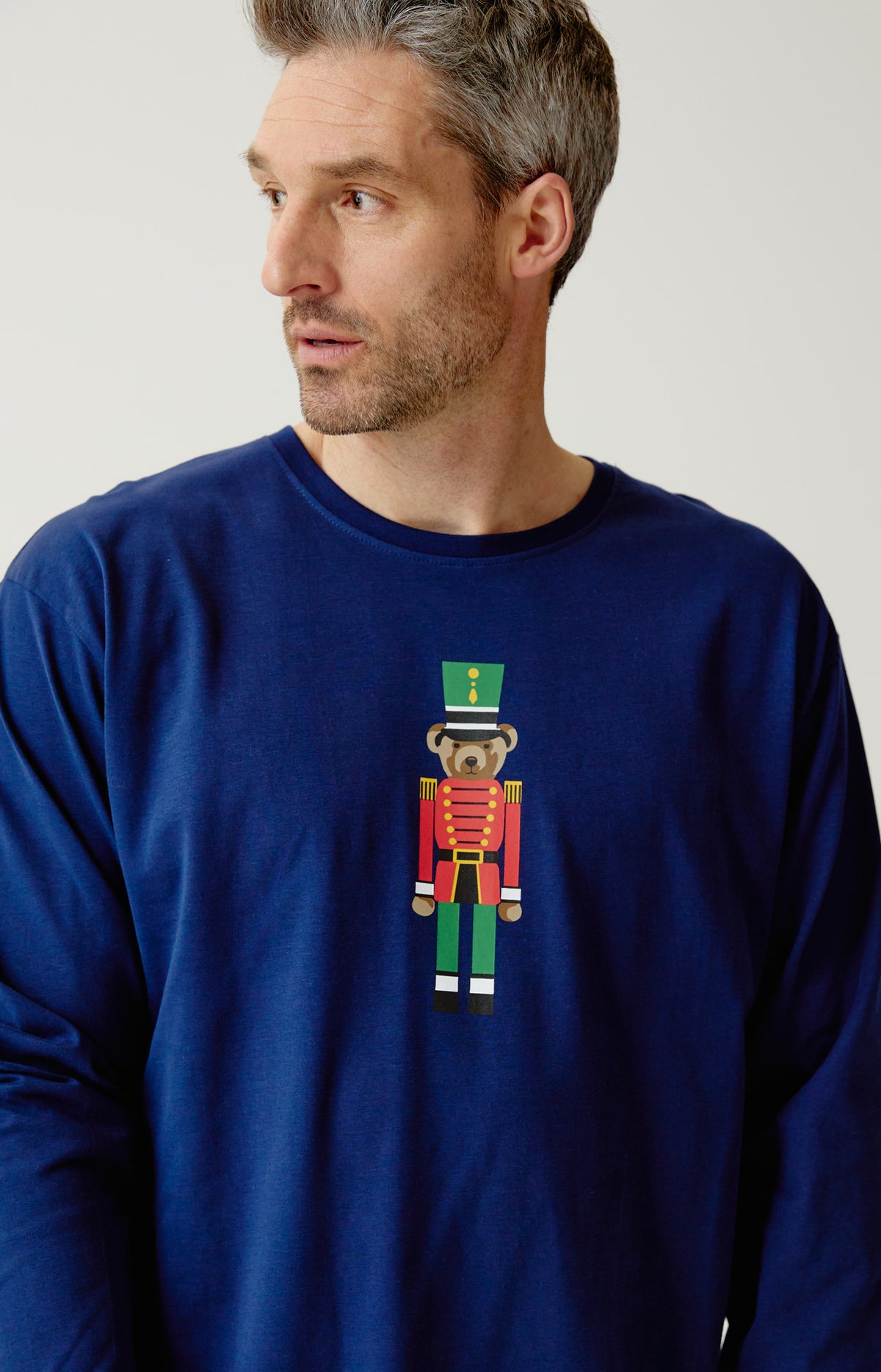 Maxi Tee-Shirt en jersey de coton épais Homme Léon marine 2