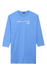 Chemises de nuit Homme Shirt Noël en altitude BLEU 3