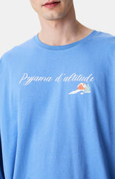 Chemises de nuit Homme Shirt Noël en altitude BLEU 2