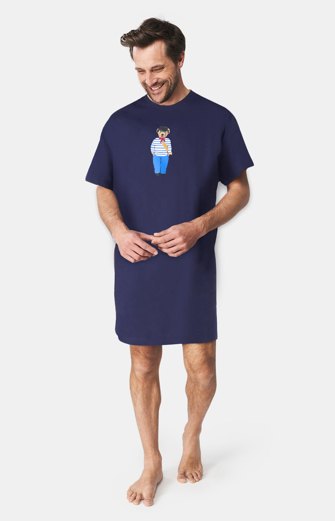 Maxi Tee-shirt Homme Teddy In Paris Marine 1