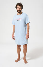 Chemise de nuit Homme Le Grand Prix du Sommeil Manches courtes Imprimé voiture formule 1  1