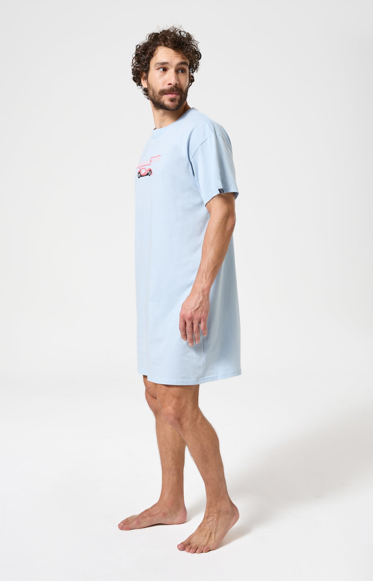 Chemise de nuit Homme Le Grand Prix du Sommeil Manches courtes Imprimé voiture formule 1  4