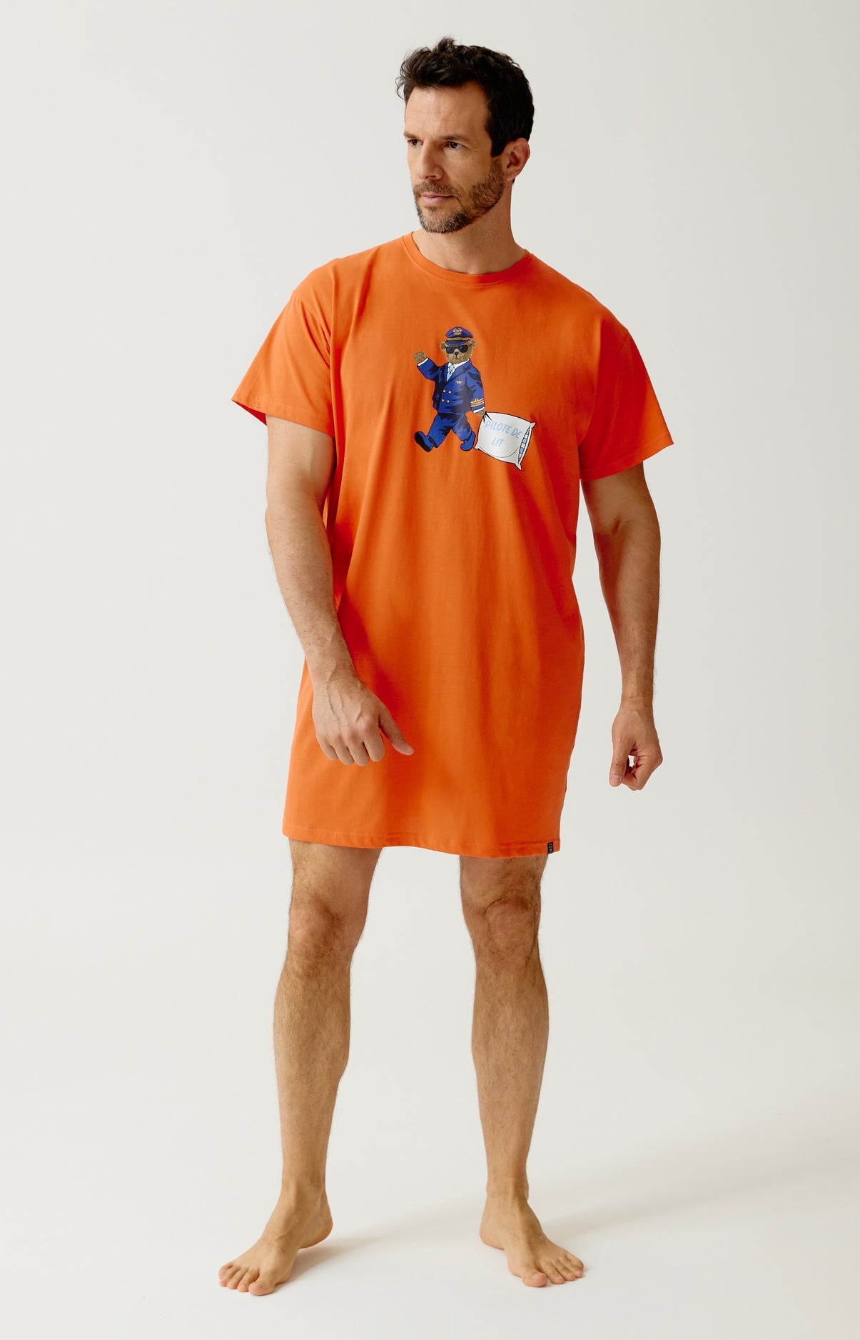 Maxi Tee-Shirt en jersey de coton léger - Pilote de lit