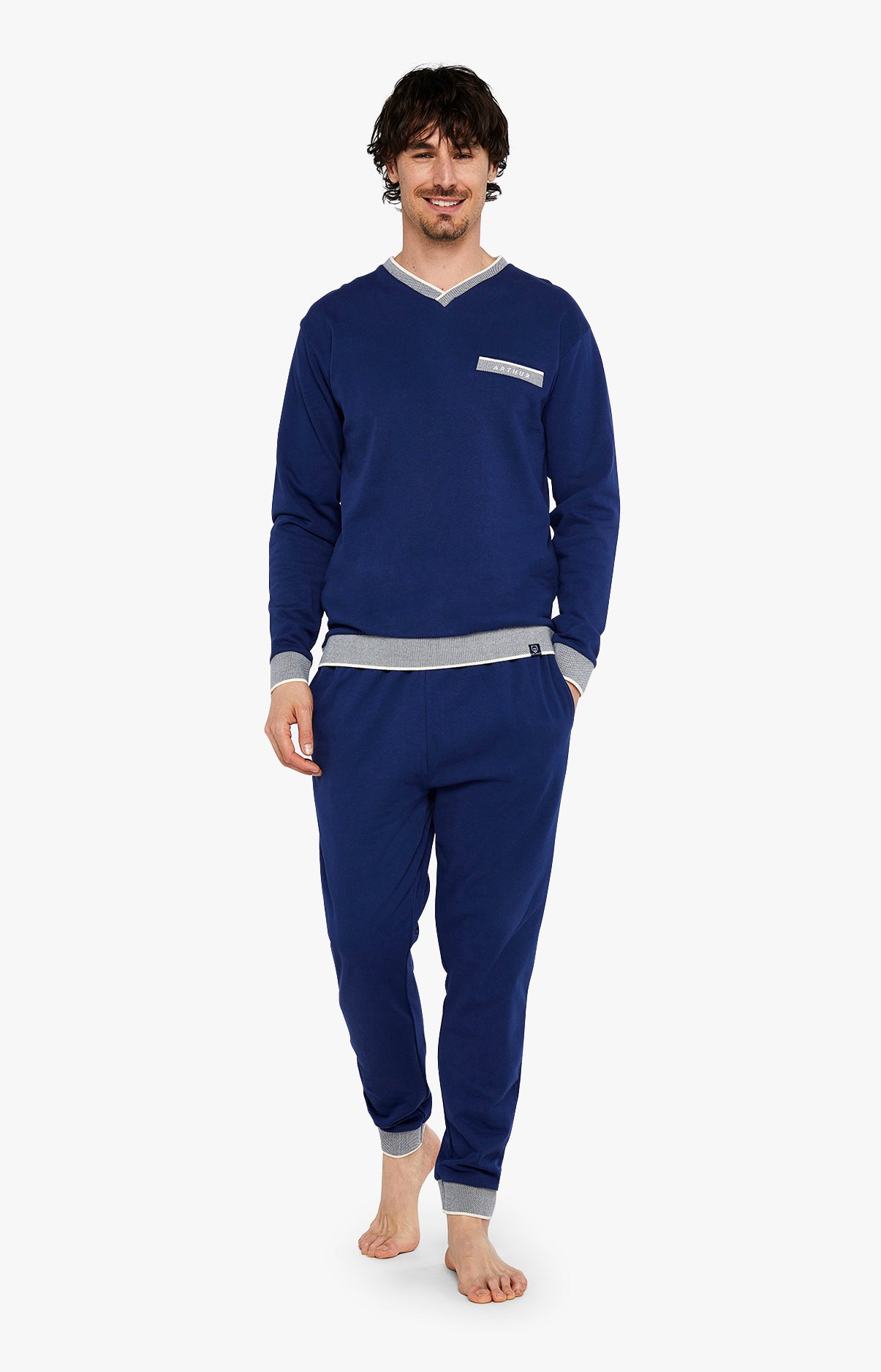 Arthur Pyjamas Pyjama Coton - Pyjamas longs homme – Arthur