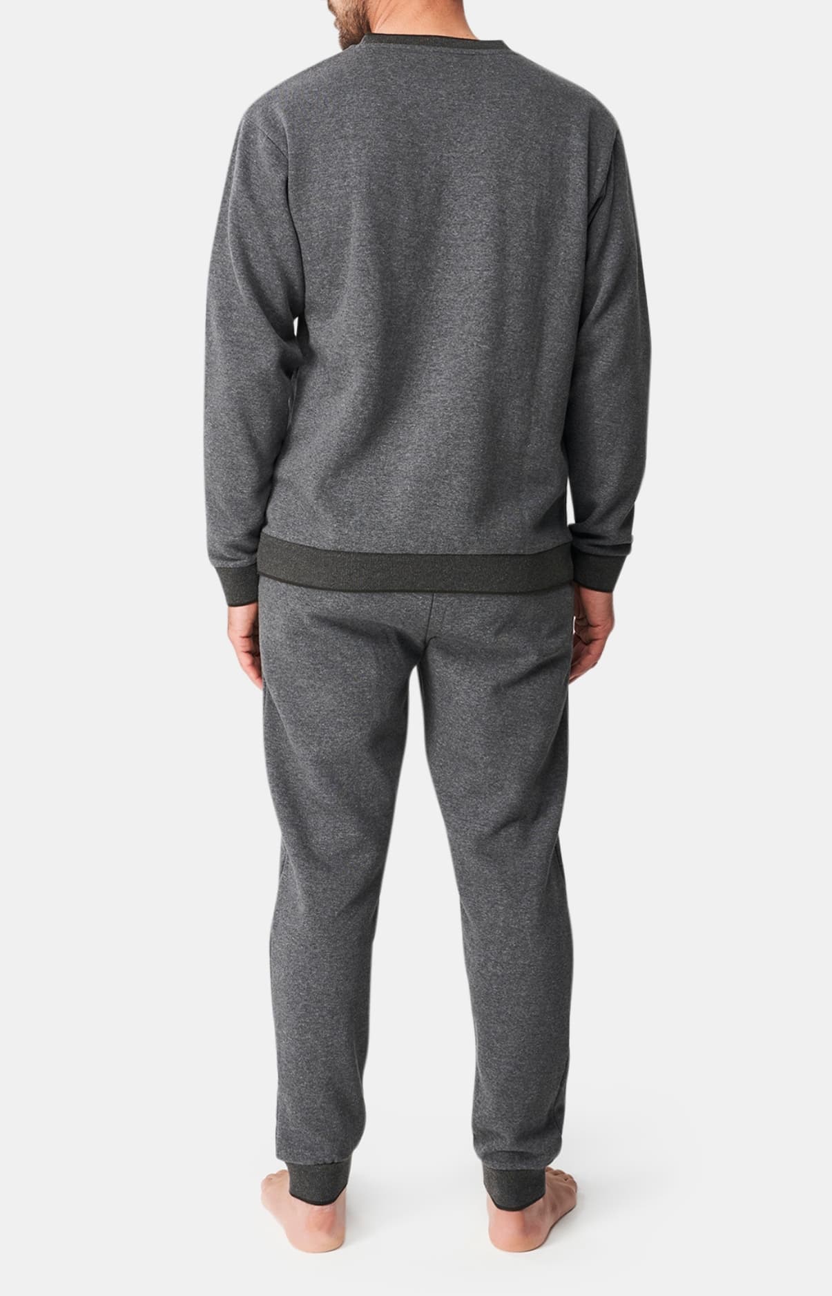 Pyjama long Femme Coton Gris 5