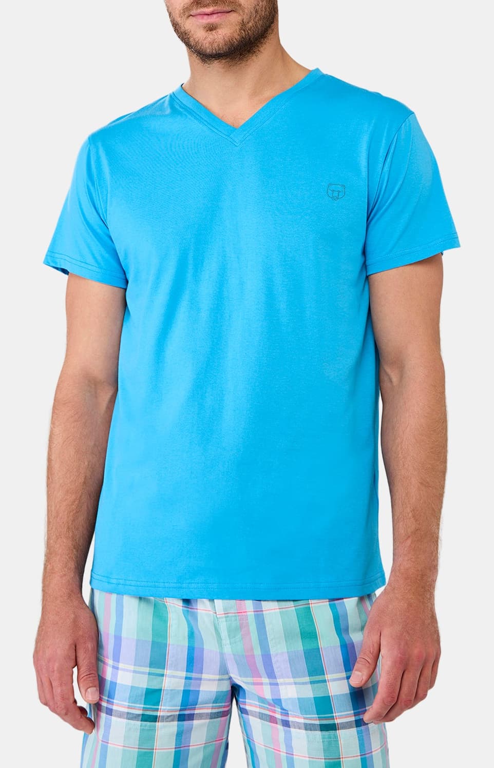 Tee-shirt Homme Bleu 2