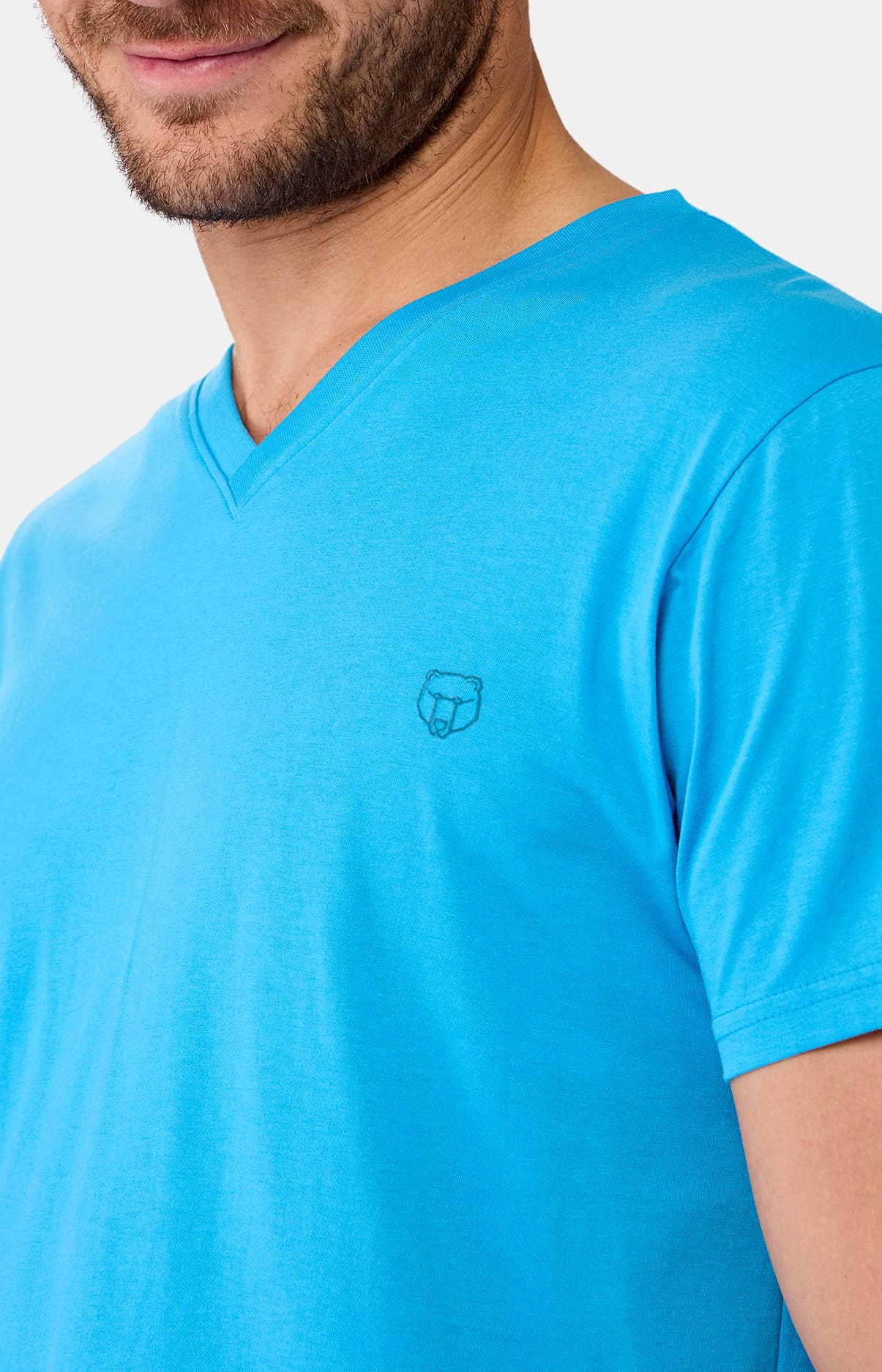 Tee-shirt Homme Bleu 4
