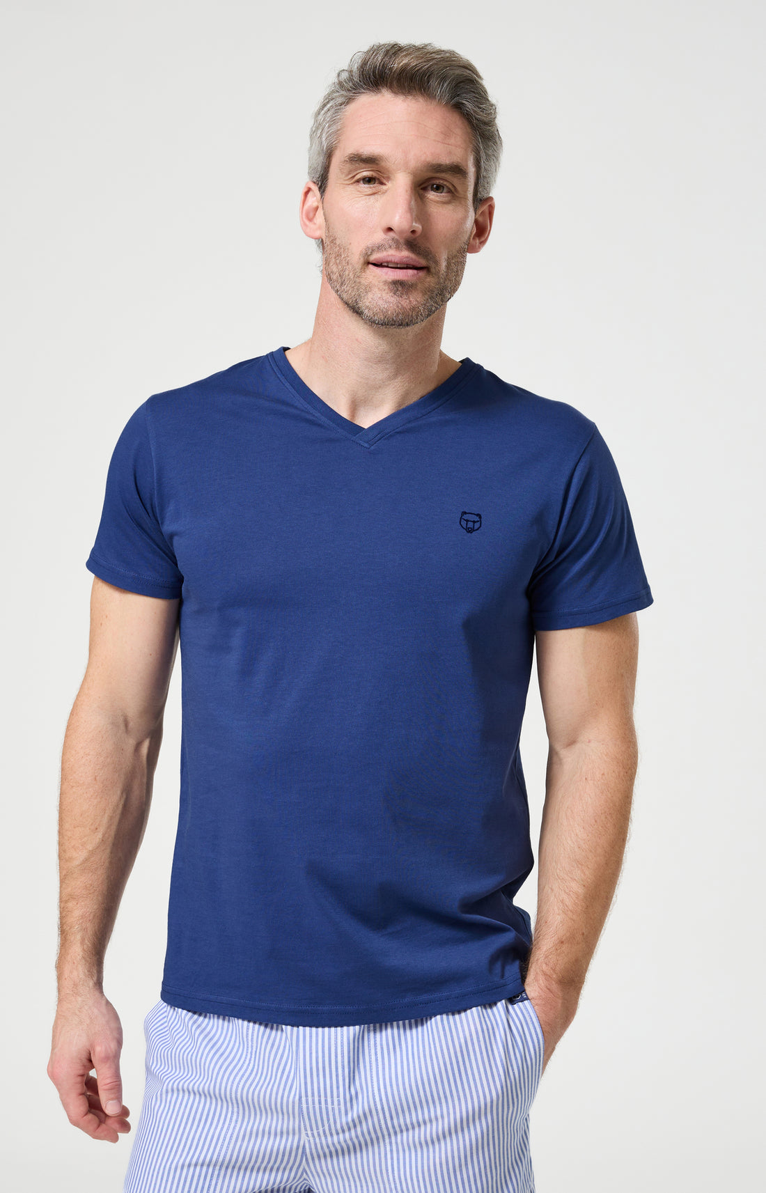 Haut Homme Marin Manches courtes Couleur MARINE 1