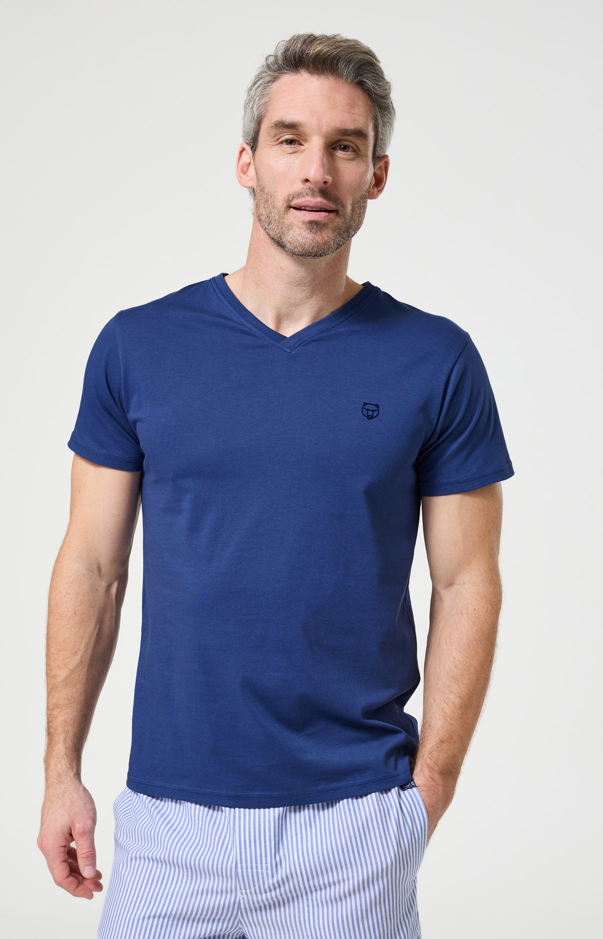 Haut Homme Marin Manches courtes Couleur MARINE 1