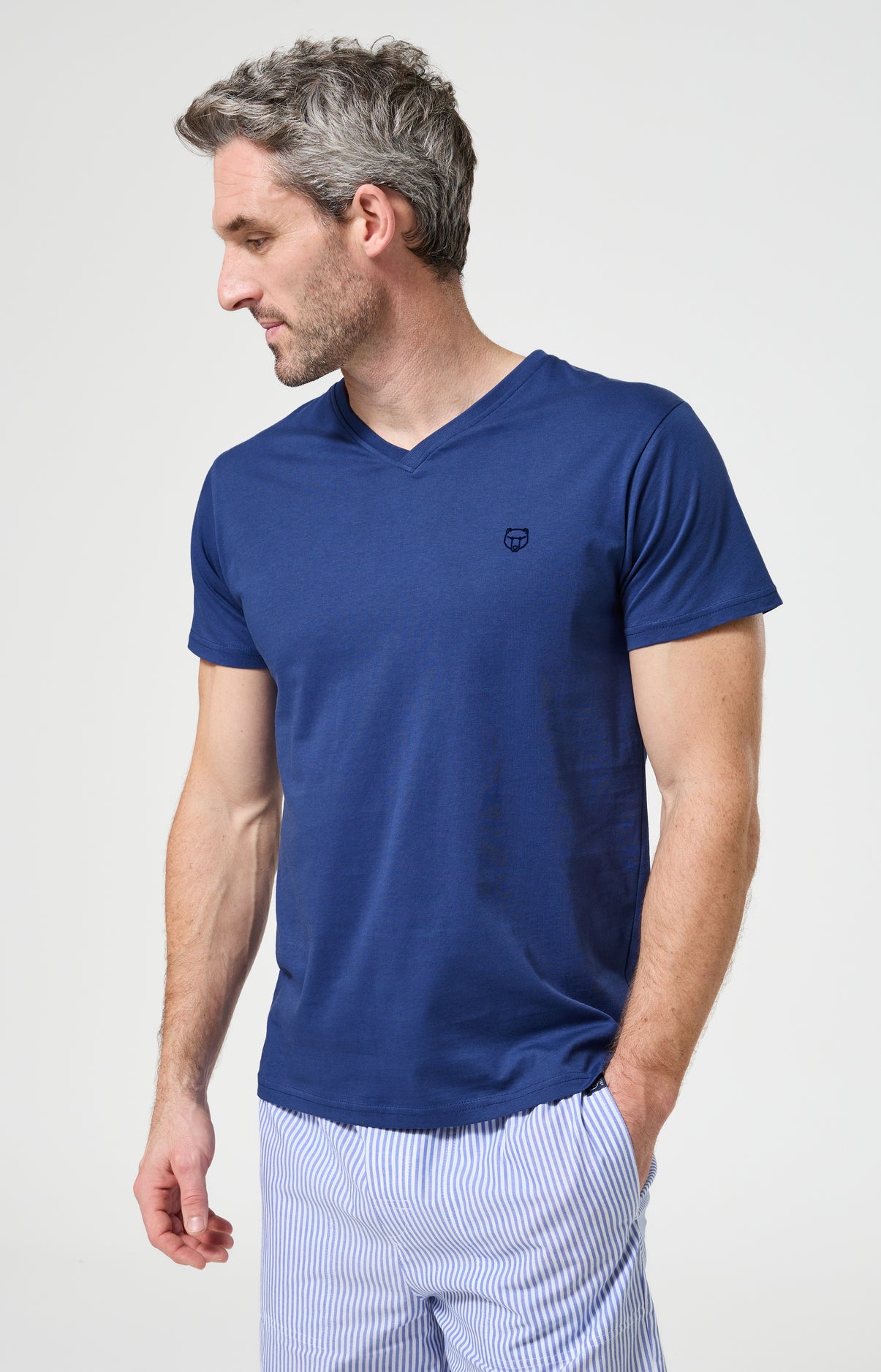 Haut Homme Marin Manches courtes Couleur MARINE 4